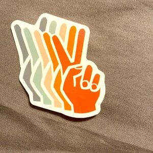 🌈20/$12🌈 Peace Sign Multicolor Sticker